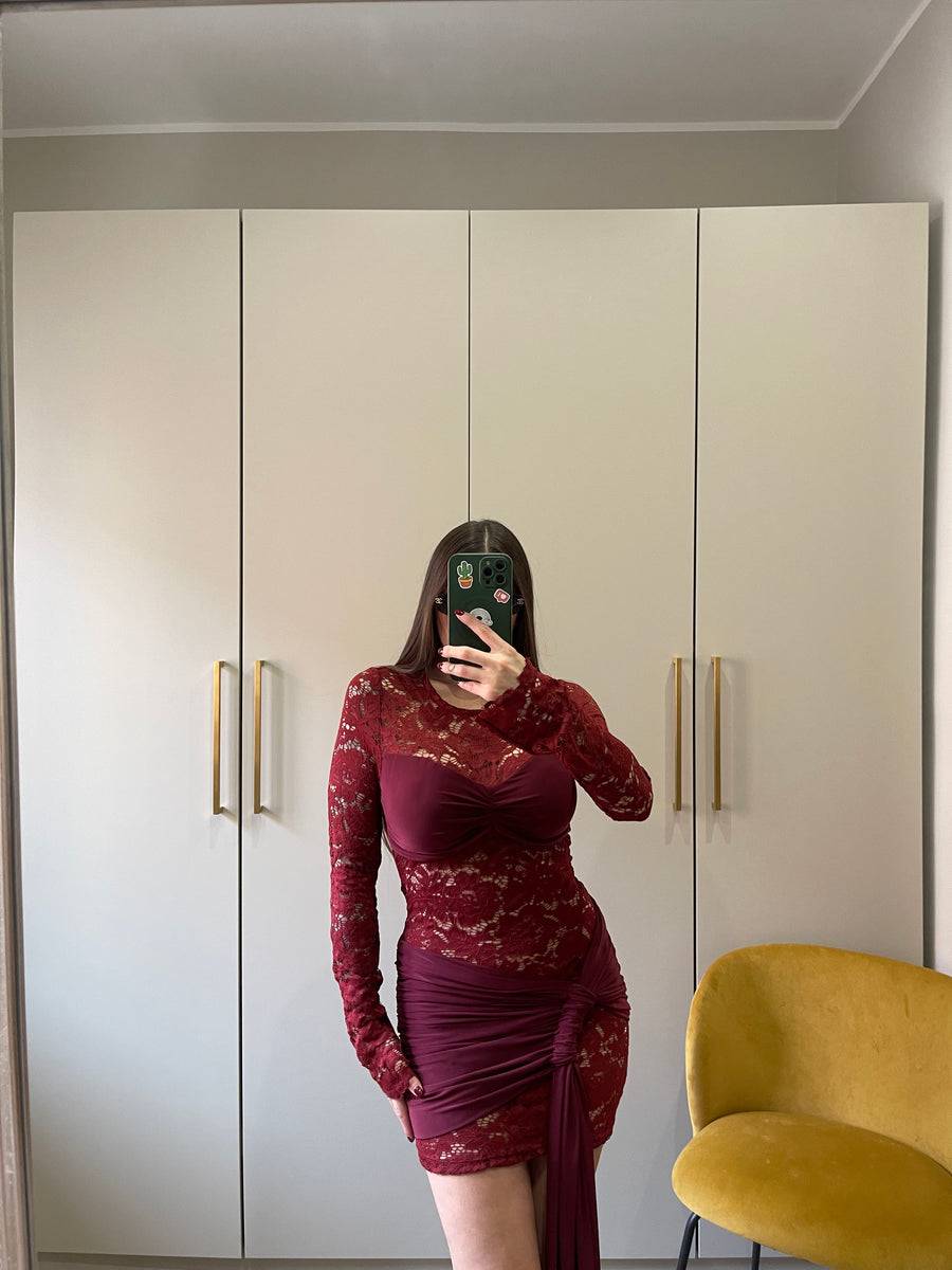 Lovely Sisters Abito Dea Bordeaux