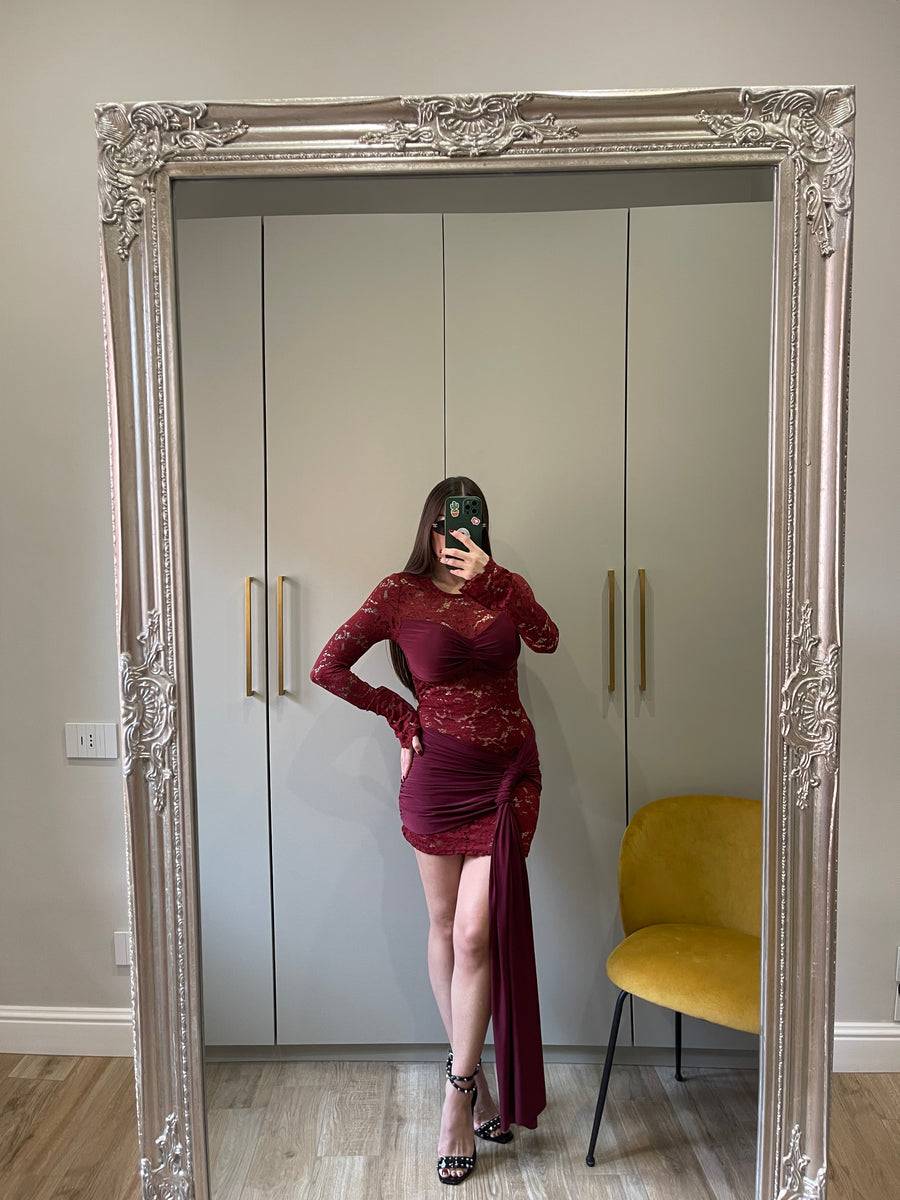 Lovely Sisters Abito Dea Bordeaux