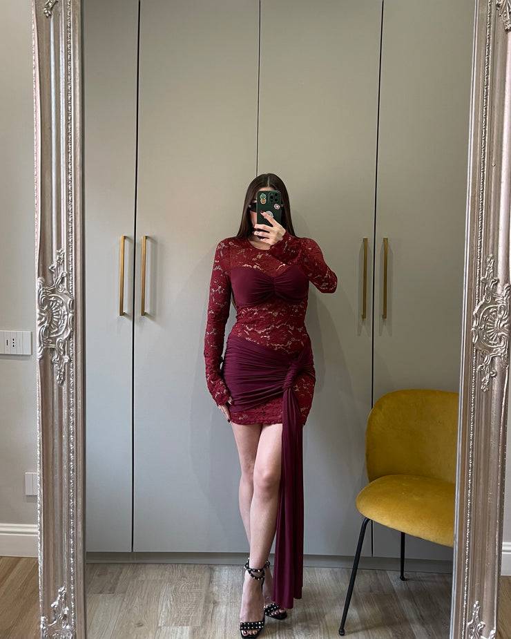 Lovely Sisters Abito Dea bordeaux