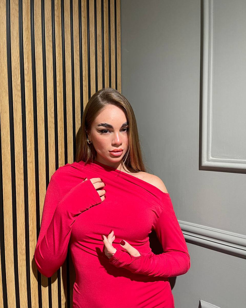 Lovely Sisters Abito Kim Rosso