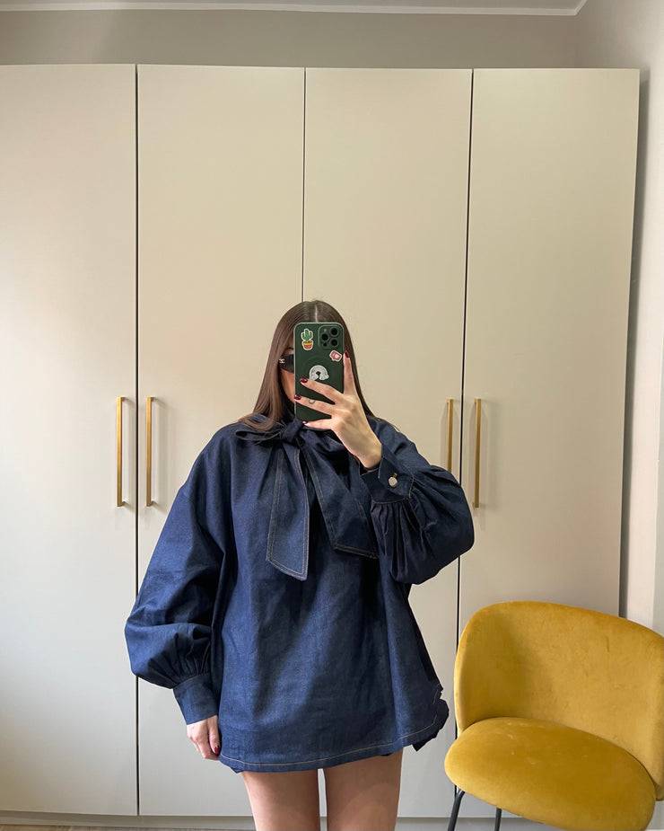 Lovely Sisters Camicia ampia in denim