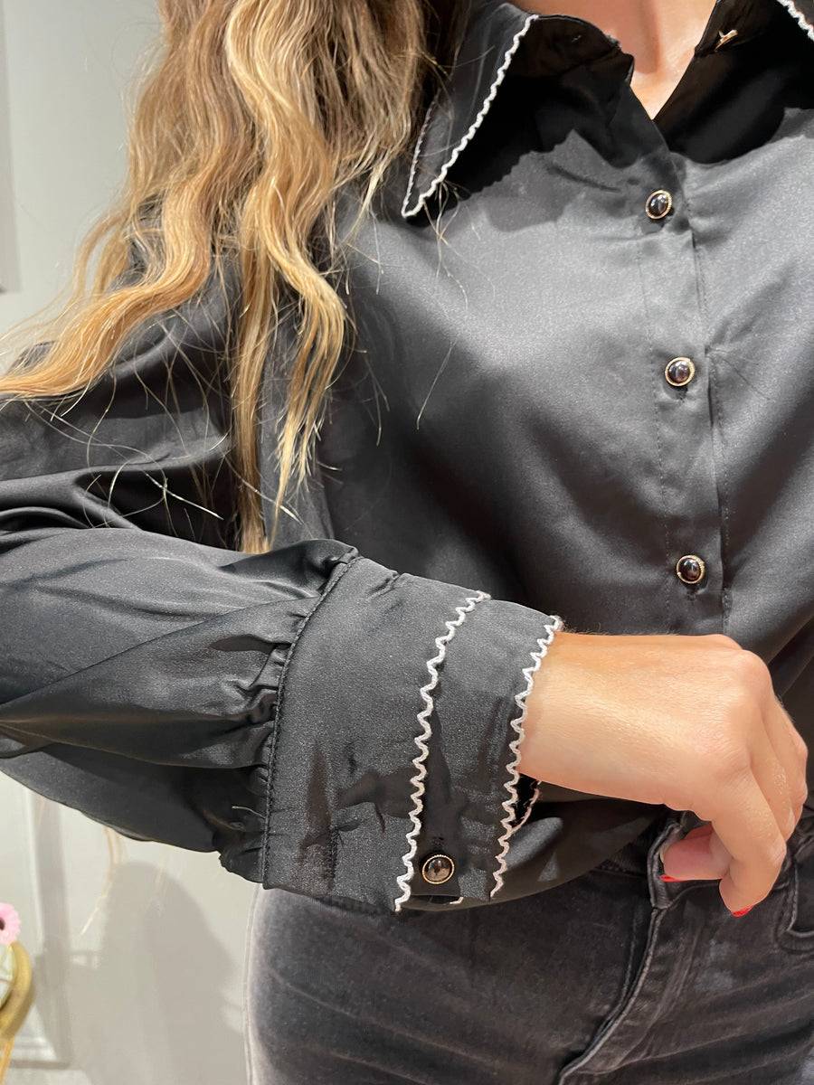 Lovely Sisters Camicia Chic Nera