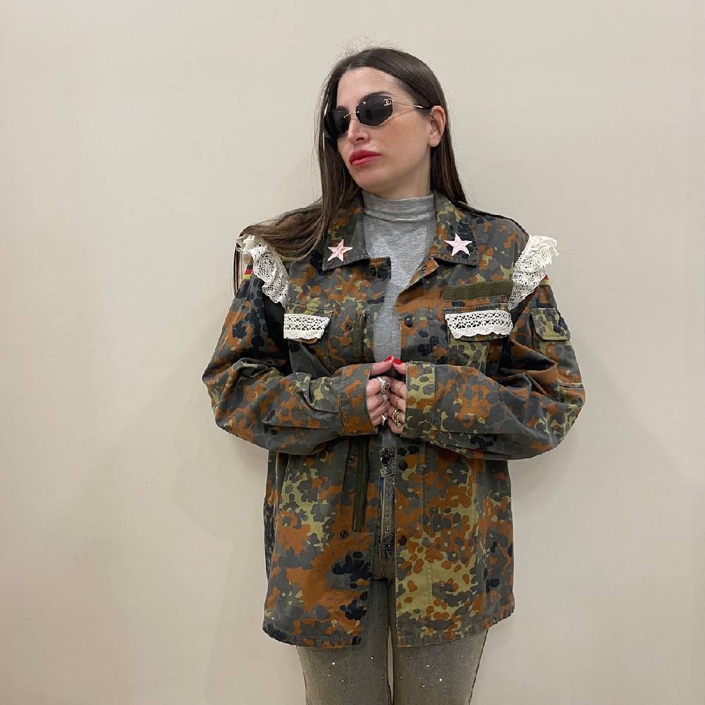 Lovely Sisters Camicia Costumizzata Camouflage