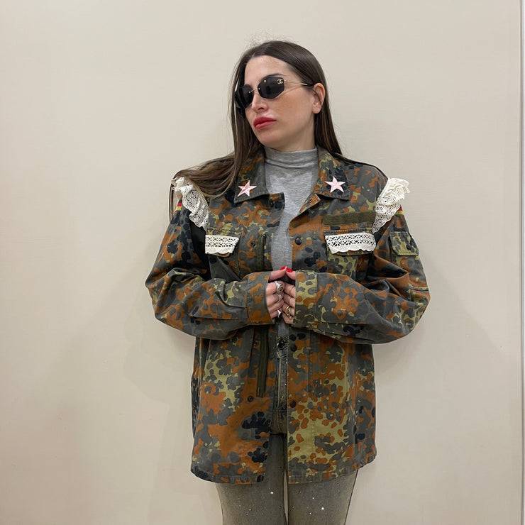 Lovely Sisters Camicia costumizzata camouflage
