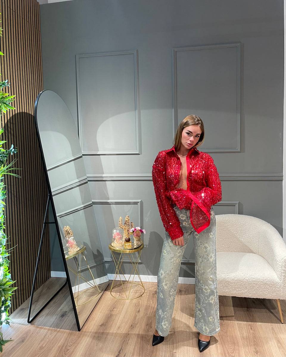 Lovely Sisters Camicia Nives Rossa