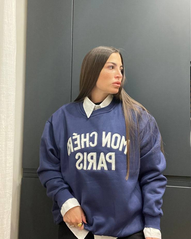 Lovely Sisters Felpa Mon Cheri blu