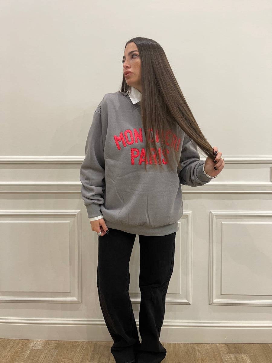 Lovely Sisters Felpa Mon Cheri Grigio