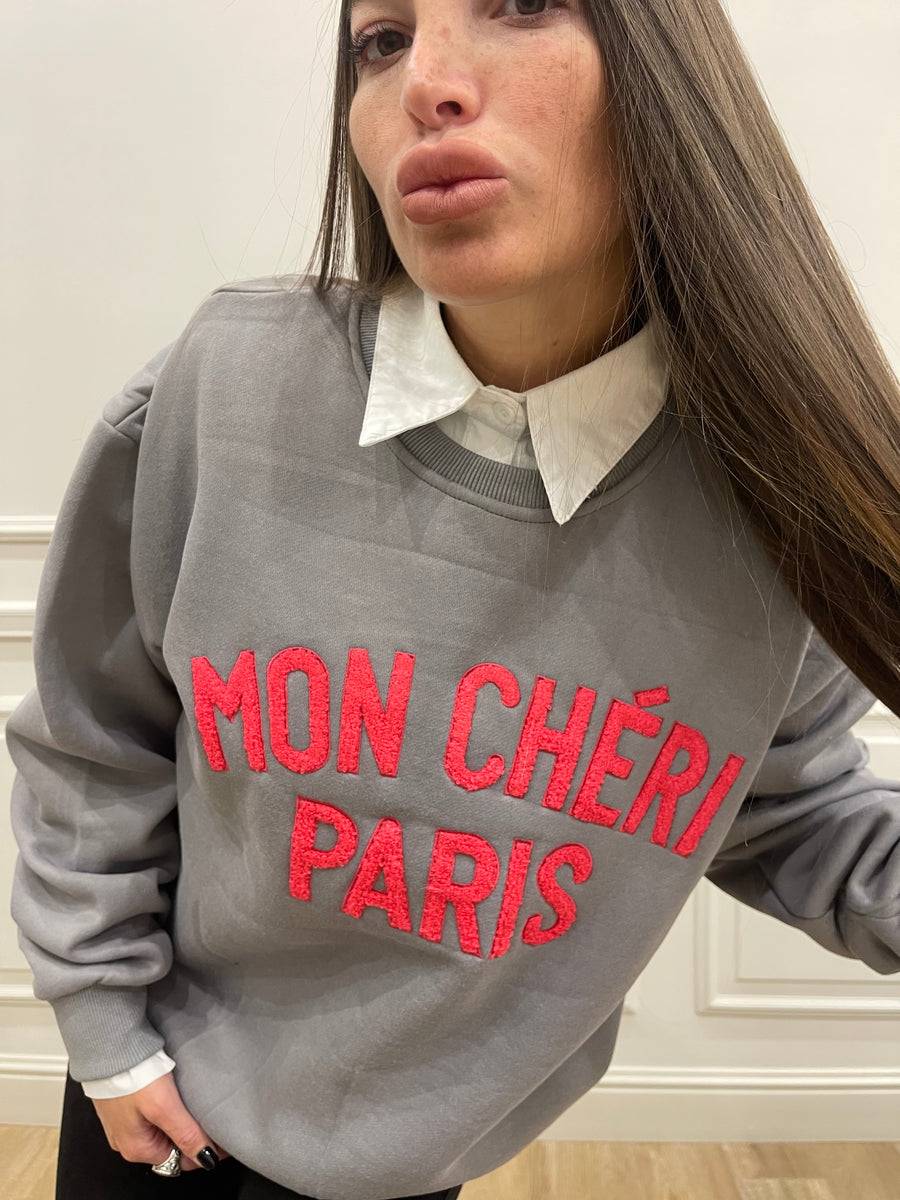 Lovely Sisters Felpa Mon Cheri Grigio