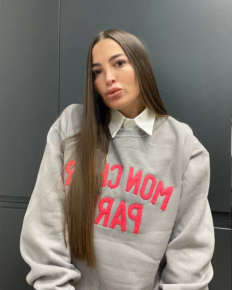 Lovely Sisters Felpa Mon Cheri grigio