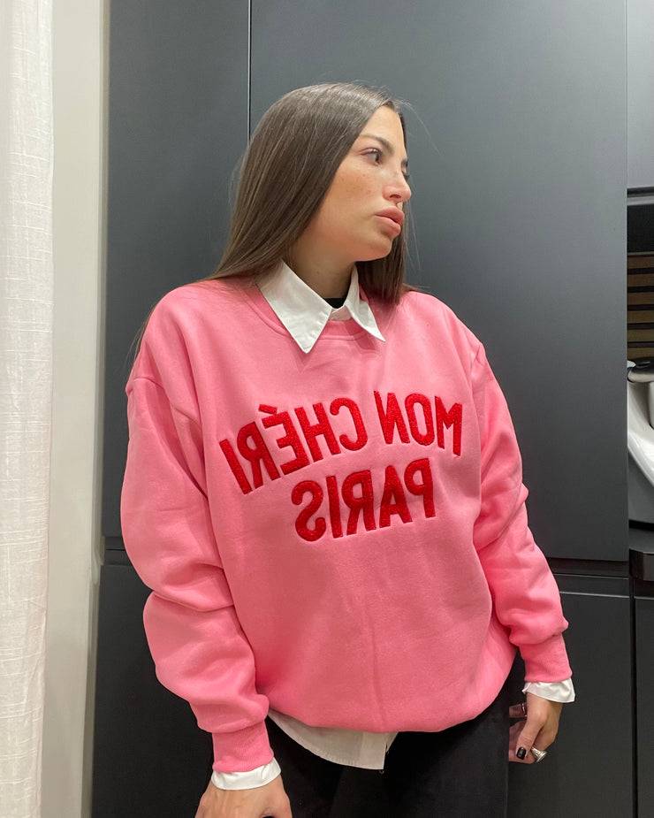 Lovely Sisters Felpa Mon Cheri rosa