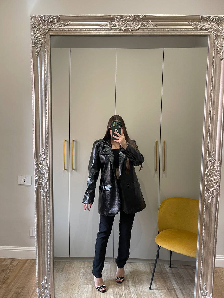 Lovely Sisters Giacca In Vinile Nera