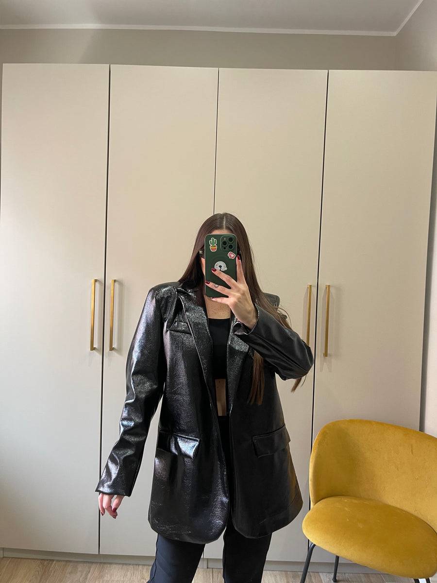 Lovely Sisters Giacca In Vinile Nera