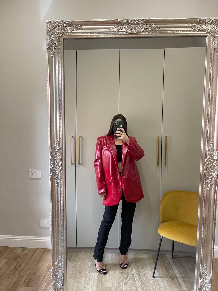 Lovely Sisters Giacca In Vinile Rossa