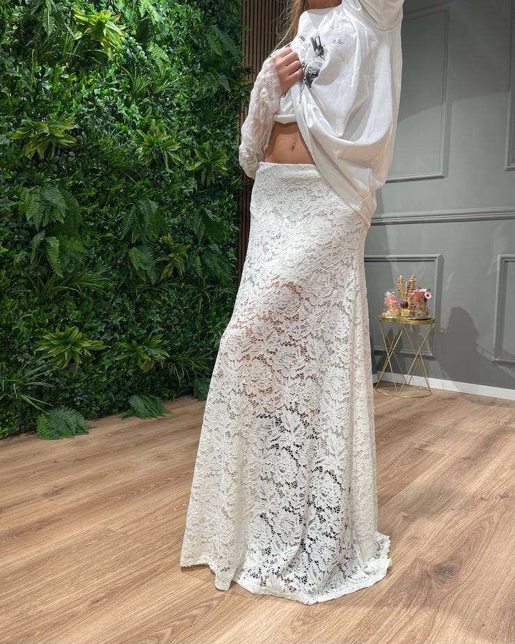 Lovely Sisters Gonna in pizzo bianca