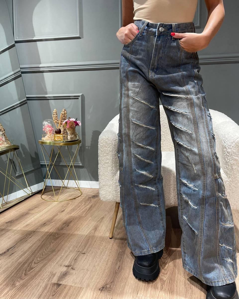 Lovely Sisters Jeans Multi Strappi