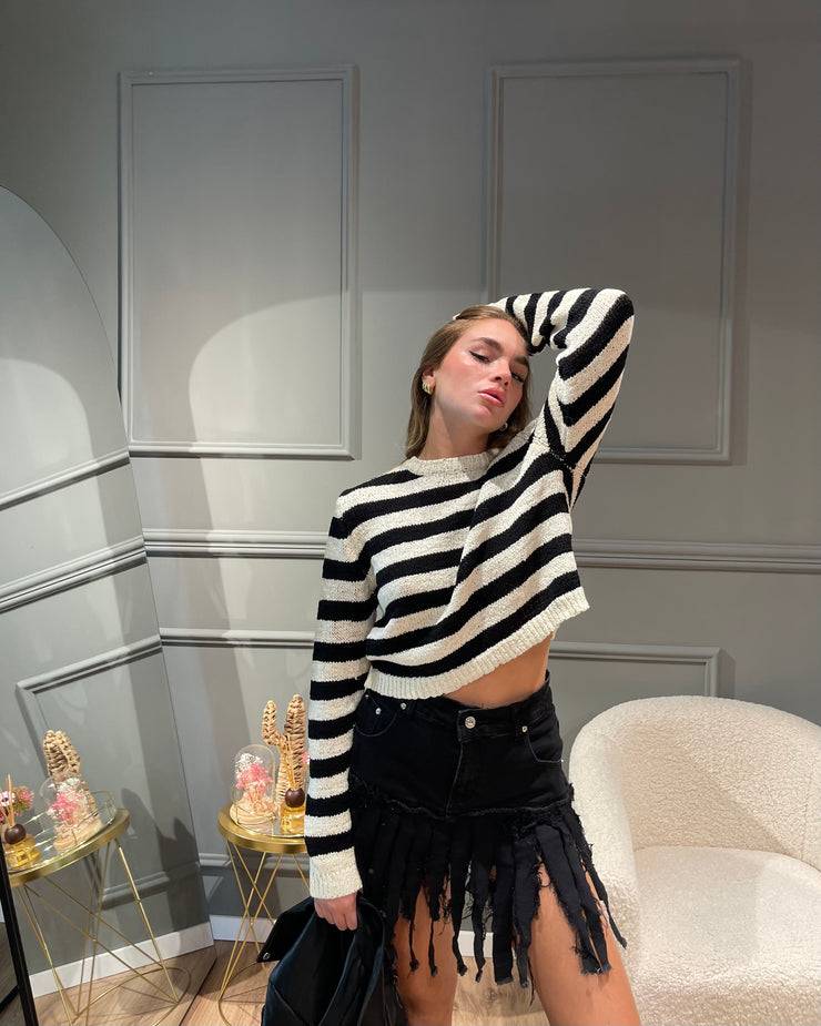 Lovely Sisters Maglia a righe in filo