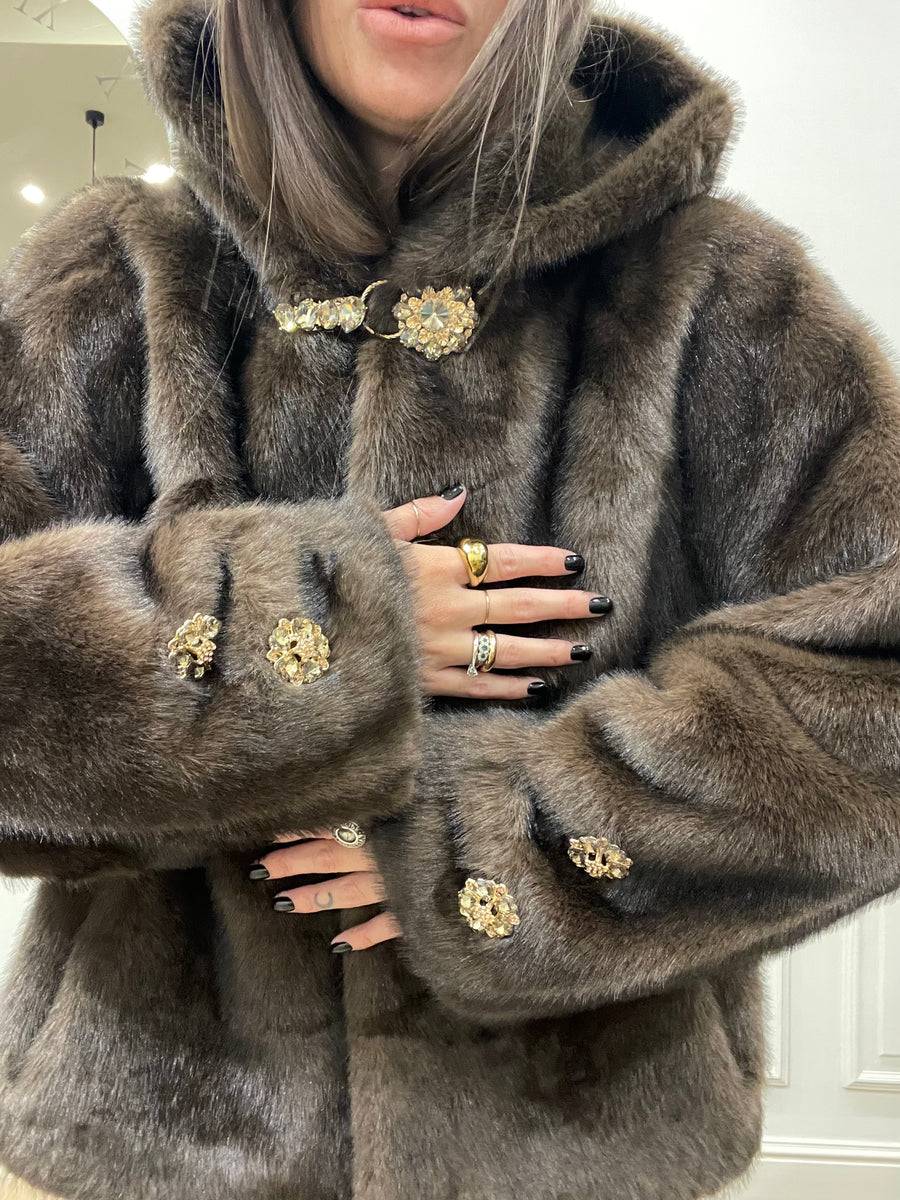 Lovely Sisters Pelliccia Morgana Marrone