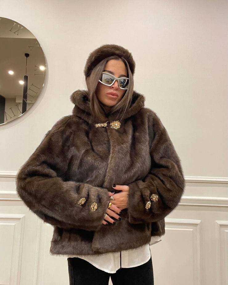 Lovely Sisters Pelliccia Morgana Marrone