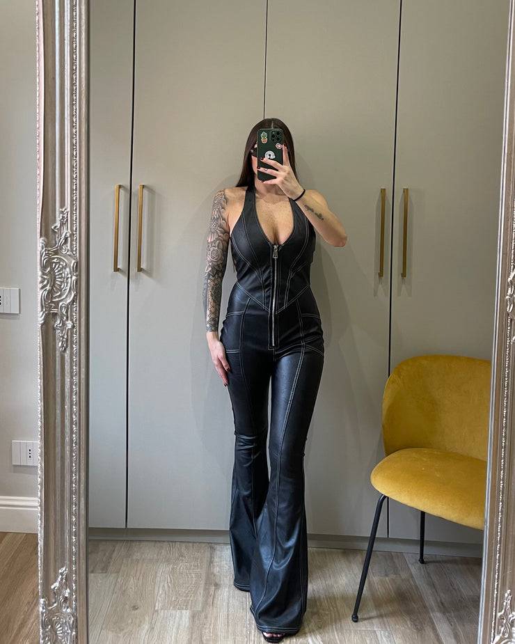 Lovely Sisters Tuta eco pelle Ester