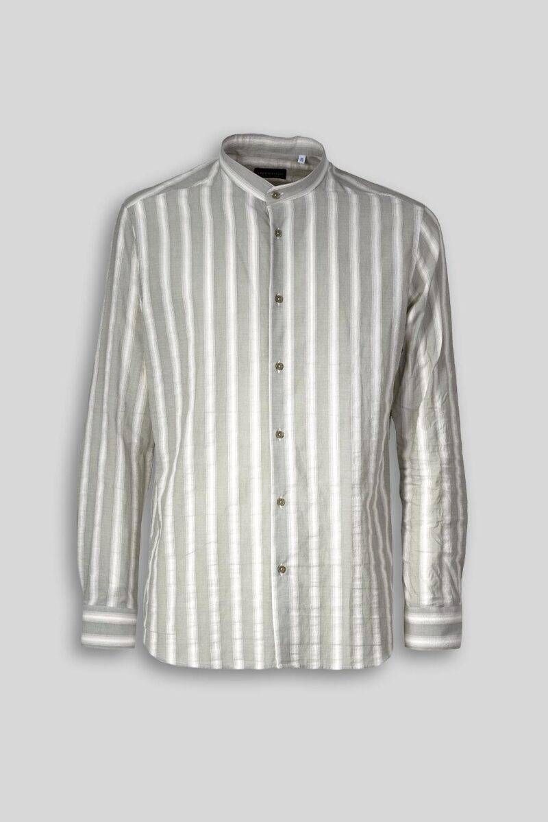 Luca Bertelli Camicia coreana a righe