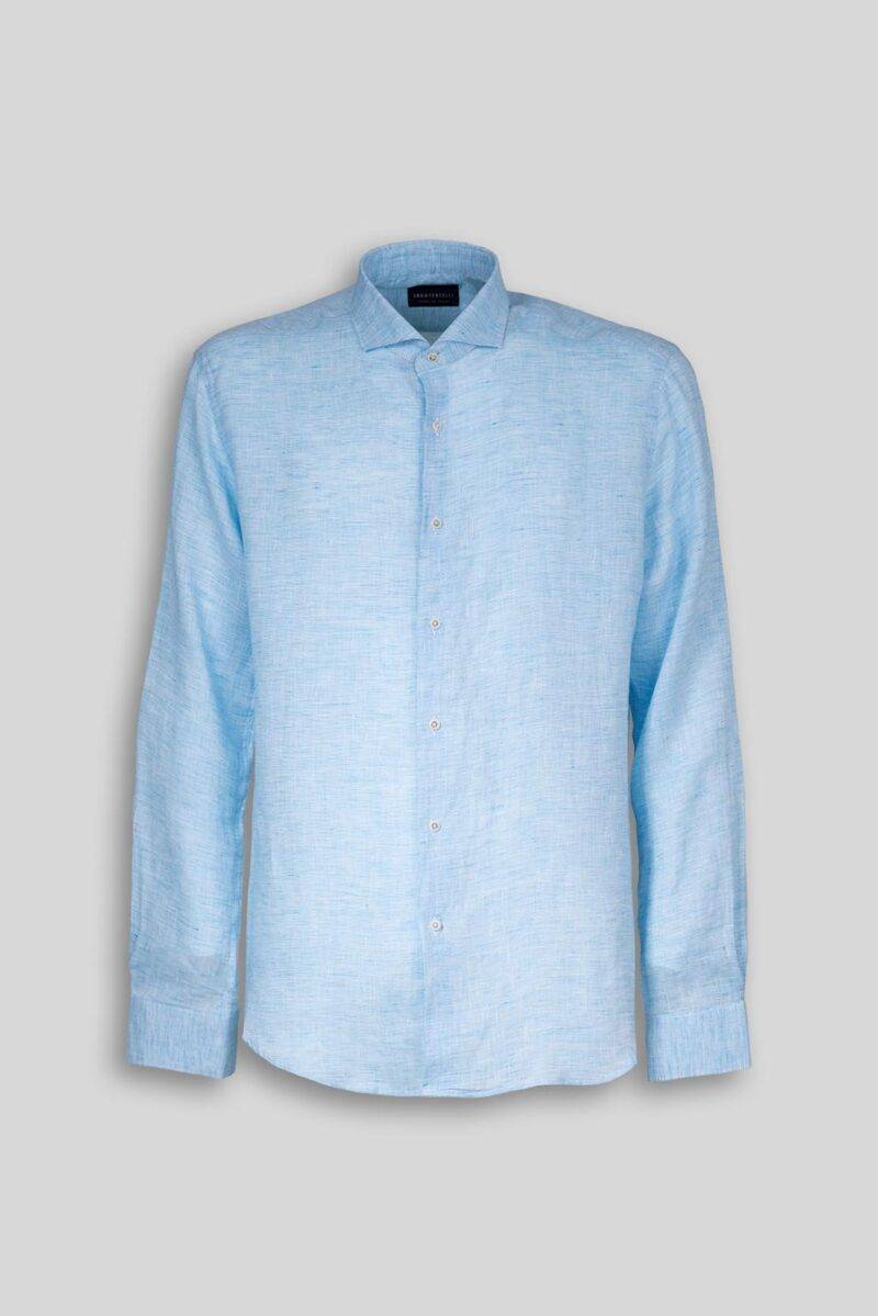 Luca Bertelli Camicia in lino fil-a-fil