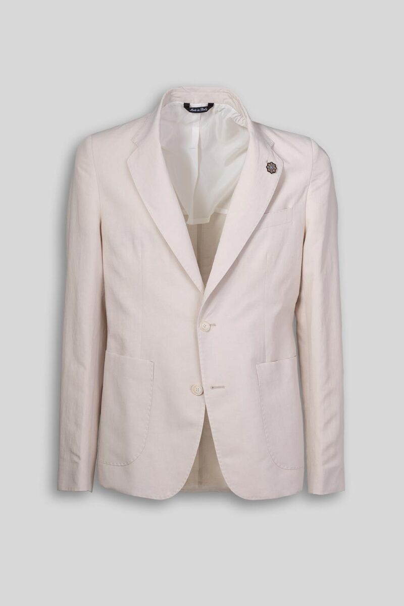 Luca Bertelli Giacca in lino e viscosa