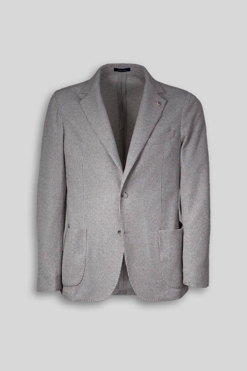 Luca Bertelli Giacca in tessuto a maglia rigato