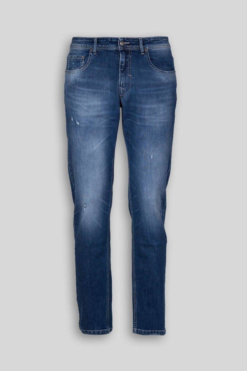 Luca Bertelli Jeans in denim stone washed