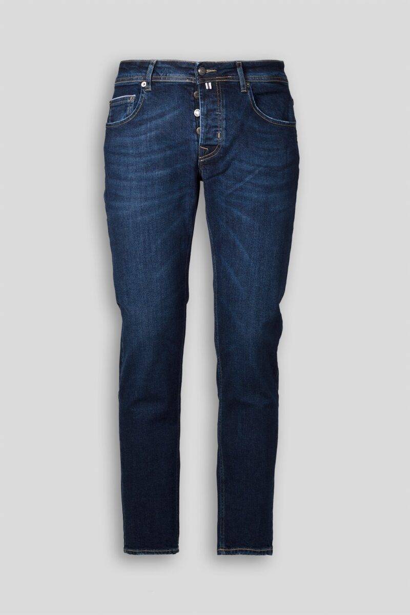 Luca Bertelli Jeans scuro stone washed