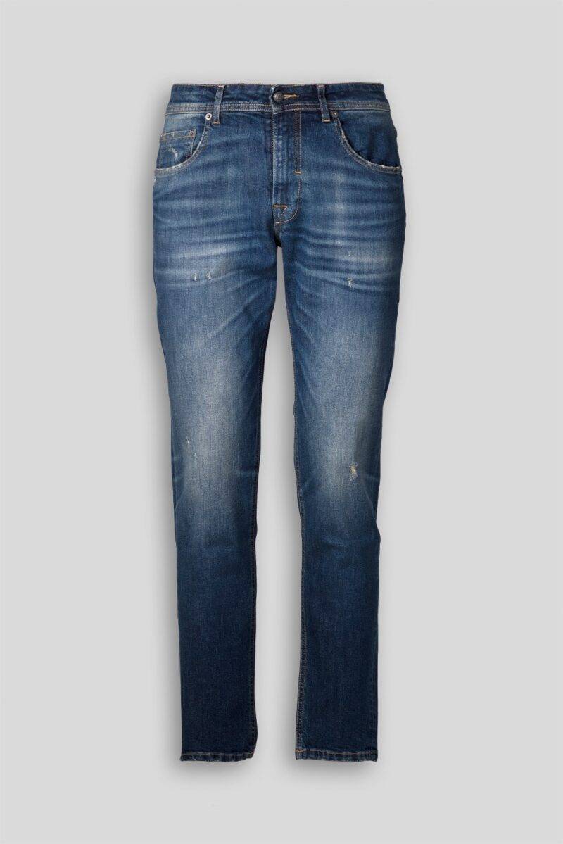 Luca Bertelli Jeans stone washed sabbiato