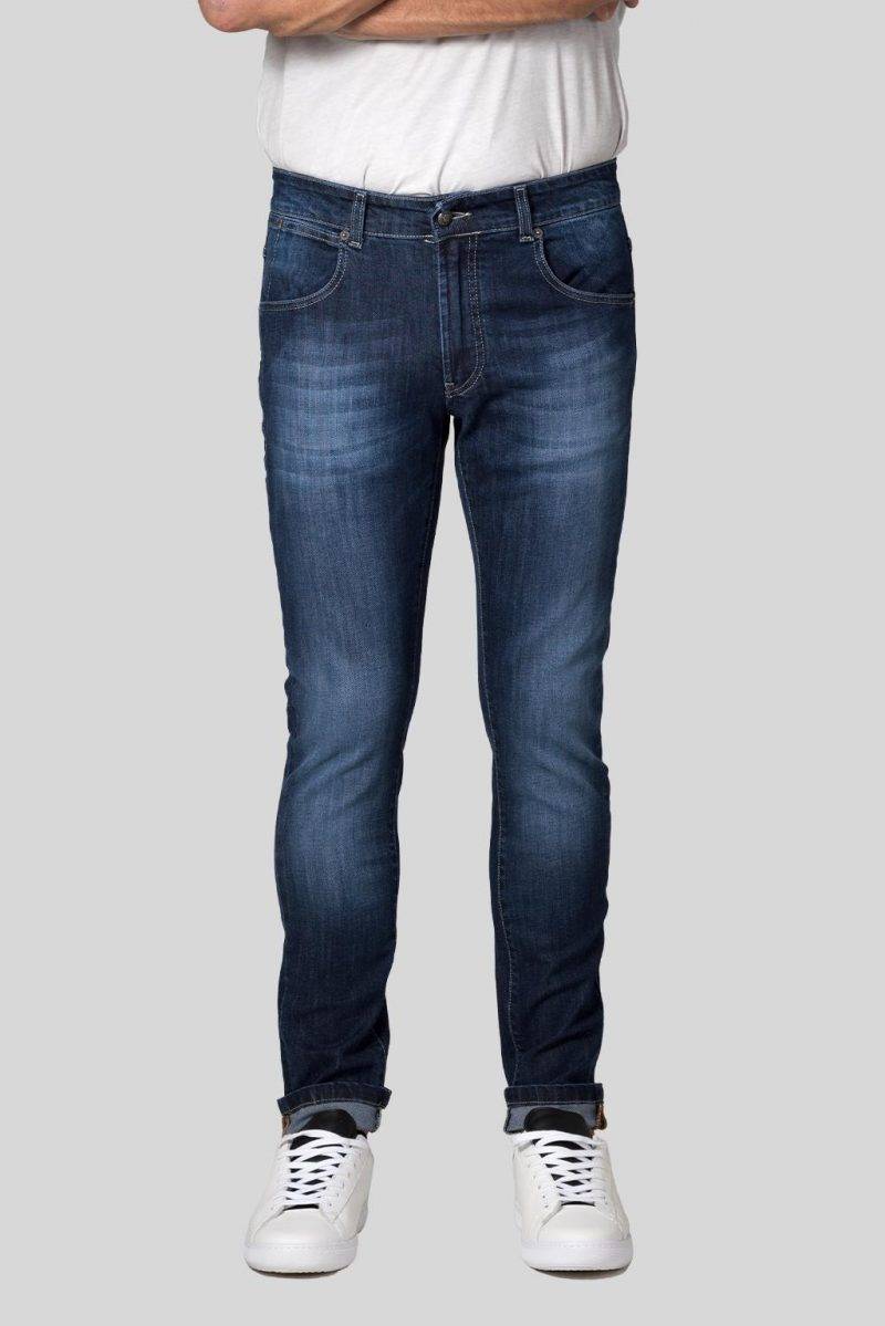 Luca Bertelli Jeans stone washed scuro