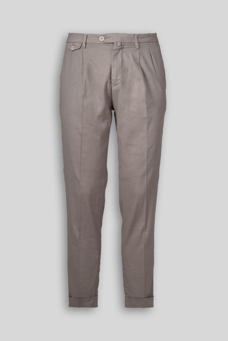 Luca Bertelli Pantalone in lino tinto in capo