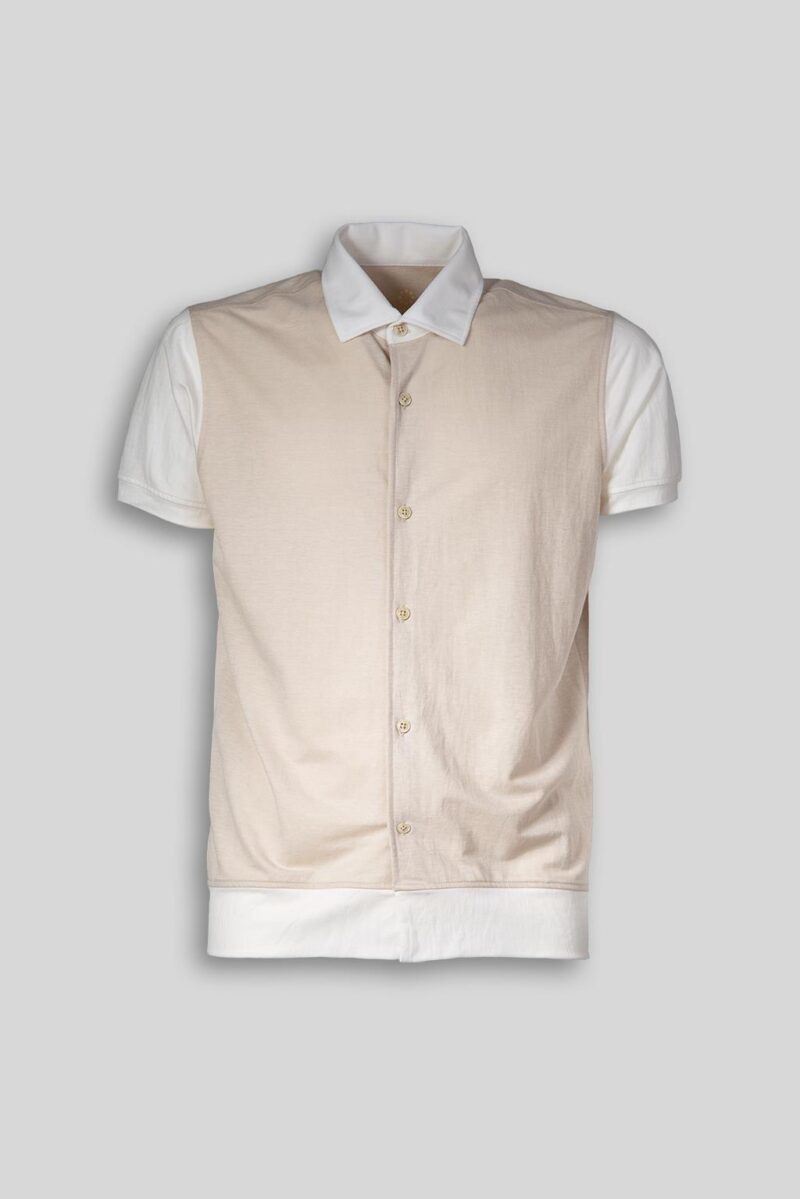 Luca Bertelli Polo camicia in piquet