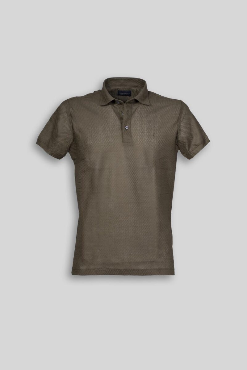 Luca Bertelli Polo in tessuto a nido d’ape
