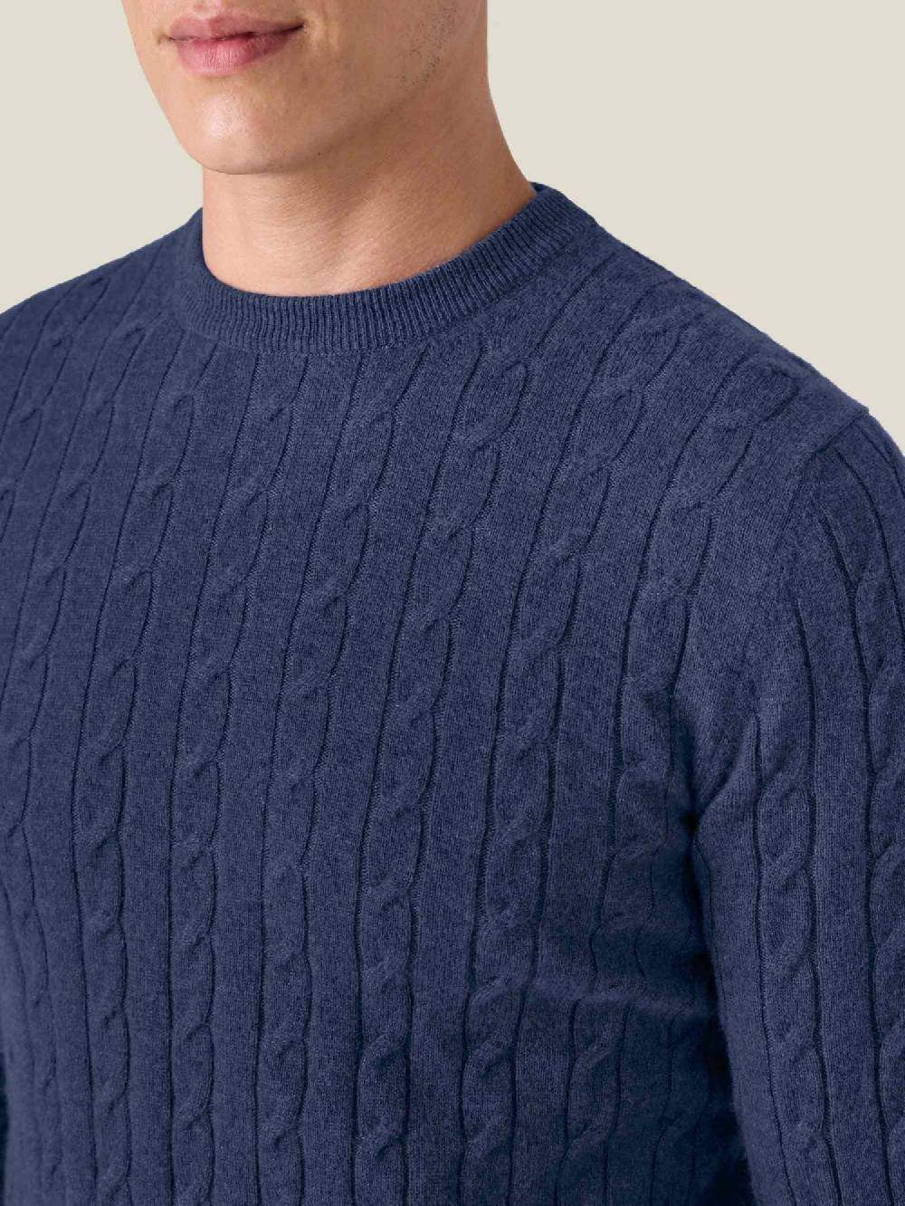 Luca Faloni Cable Knit2-Ply Cashmere