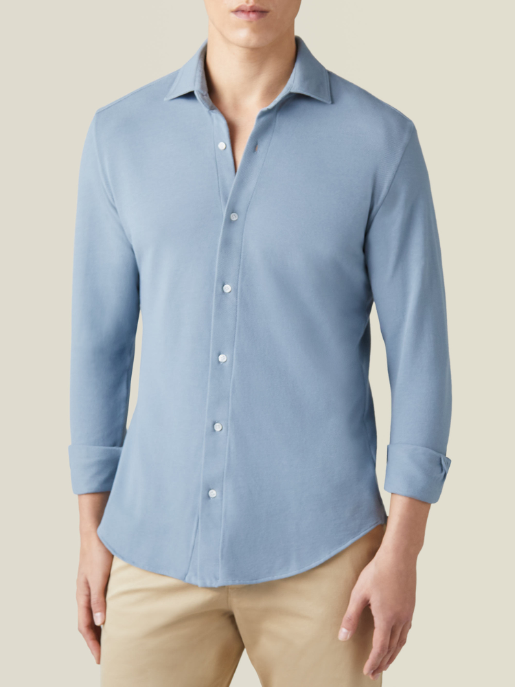 Luca Faloni Camicia SienaCotone Piqué