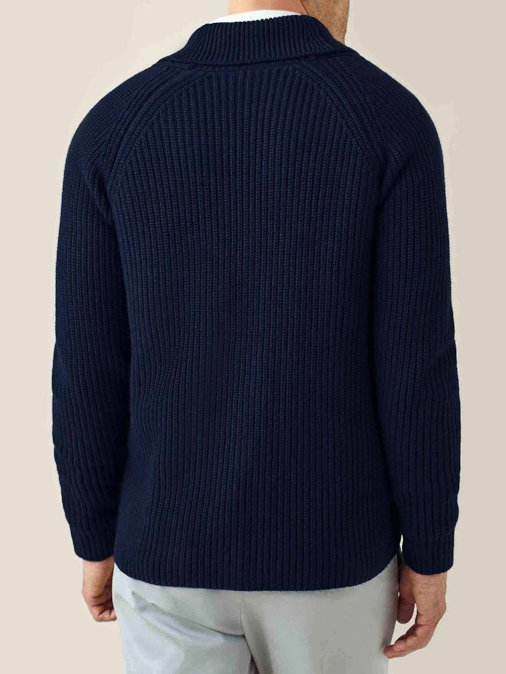 Luca Faloni Cardigan Con Sciallecashmere A 4 Fili