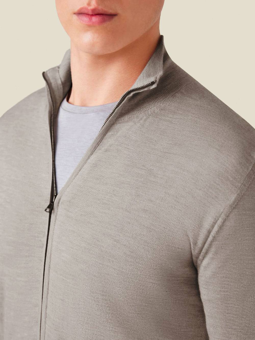 Luca Faloni Cardigan Con ZipSeta-Cashmere