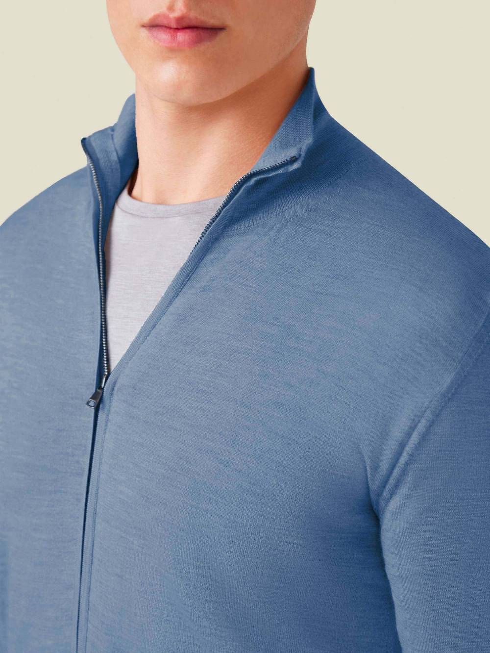 Luca Faloni Cardigan Con ZipSeta-Cashmere