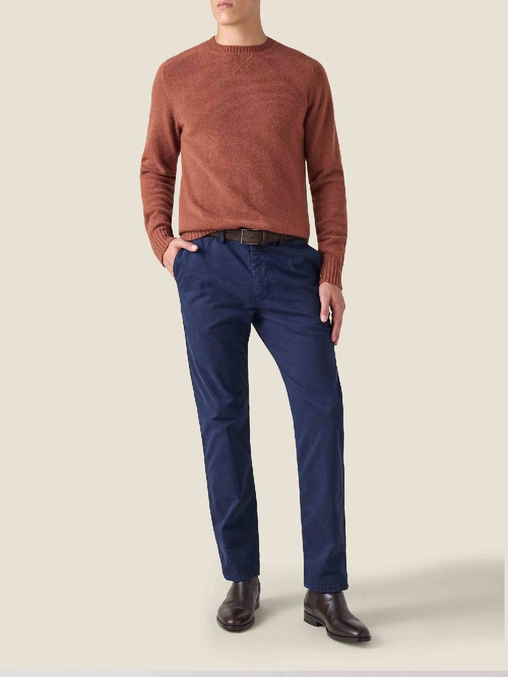 Luca Faloni Country Crew Neck4-Ply Cashmere