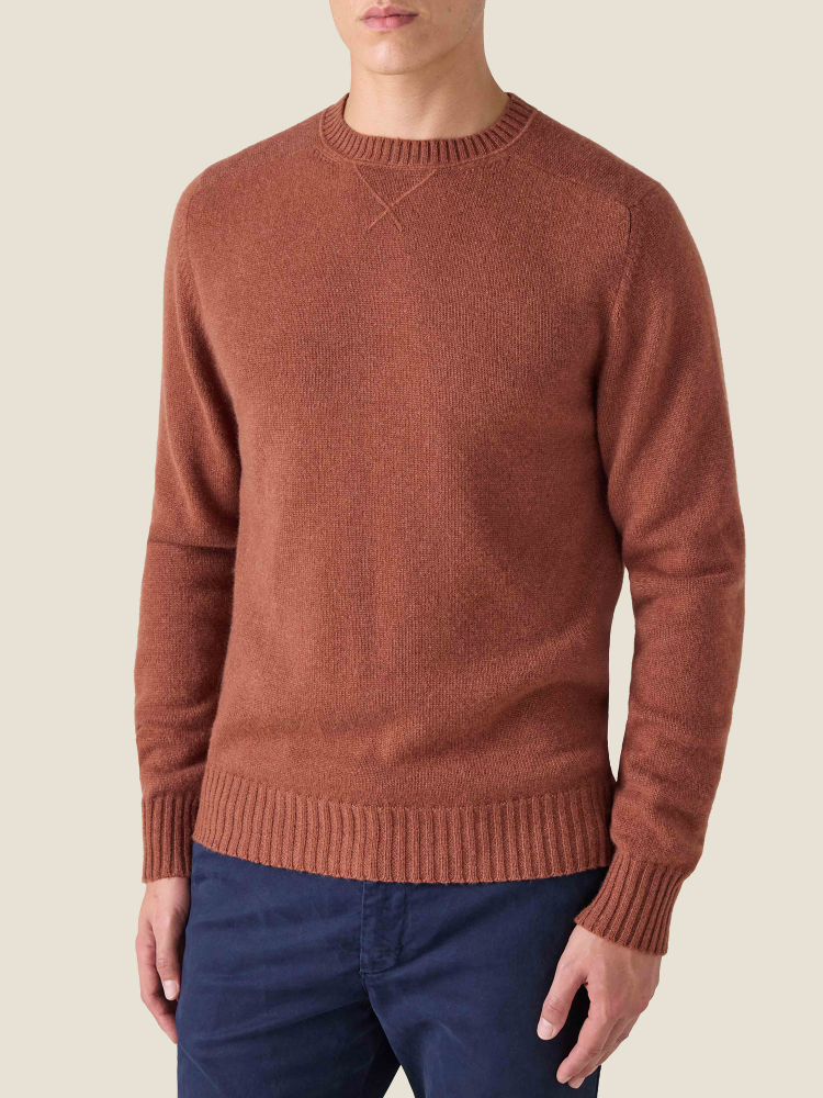 Luca Faloni Country Crew Neck4-Ply Cashmere