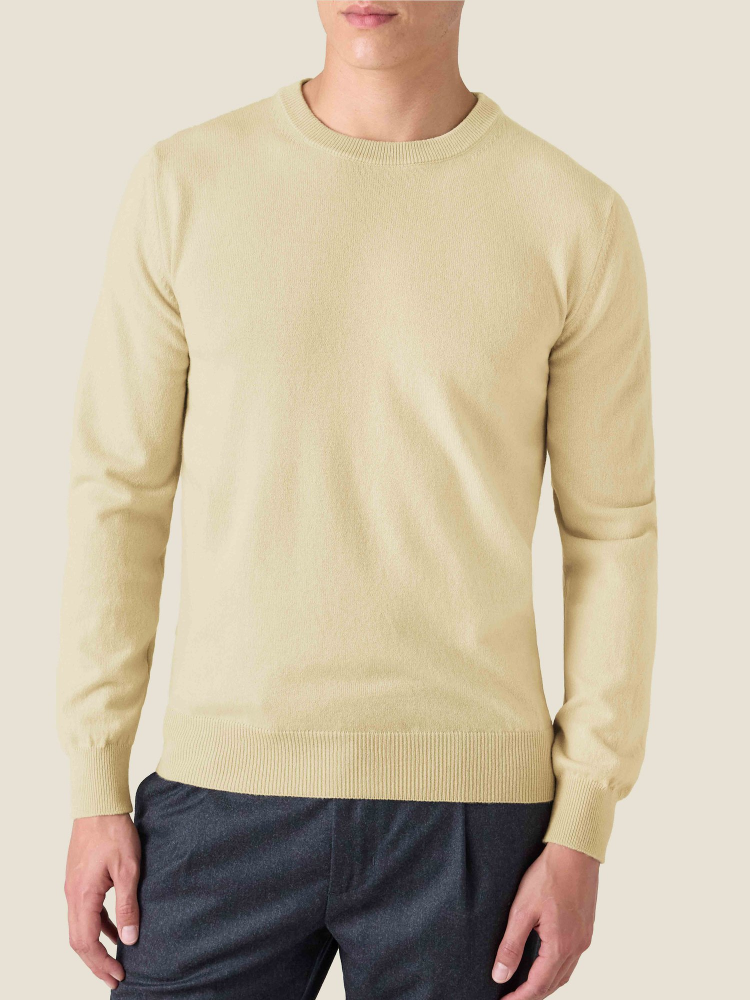 Luca Faloni Crew Neck2-Ply Cashmere