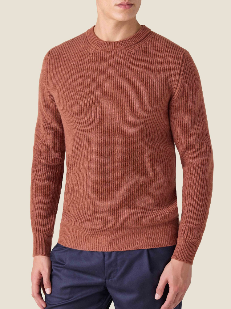 Luca Faloni Crew NeckChunky Knit Cashmere