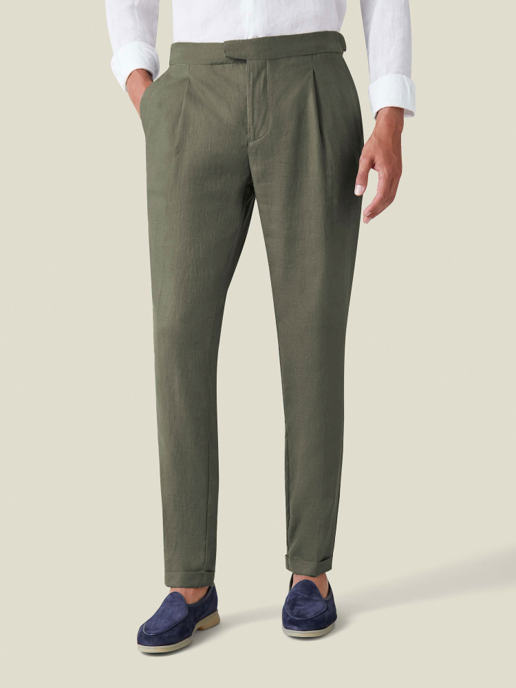 Luca Faloni Elegant TrousersLinen