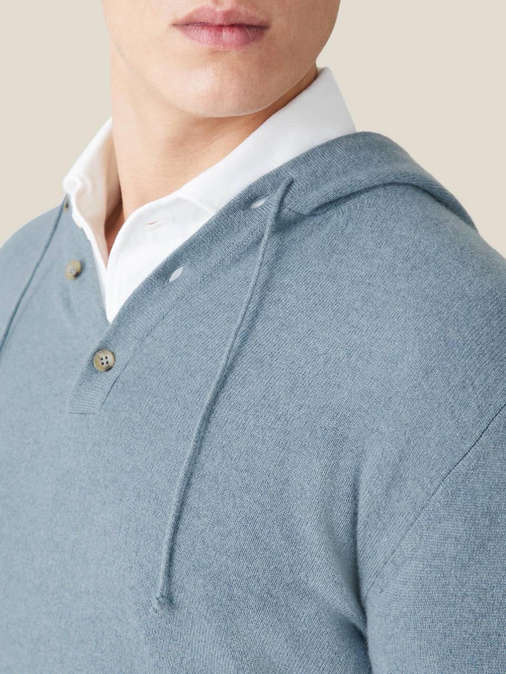 Luca Faloni Felpa Con Cappucciocashmere A 2 Fili