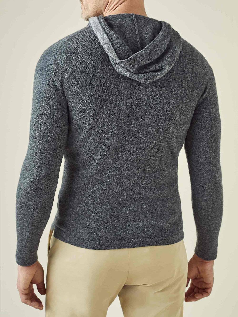 Luca Faloni Felpa Con Cappucciocashmere A 2 Fili