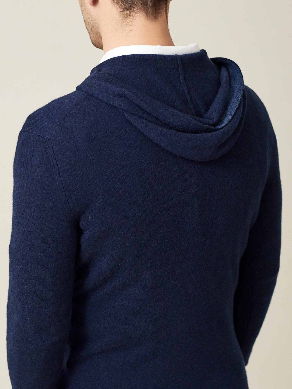 Luca Faloni Felpa Con Cappucciocashmere A 2 Fili