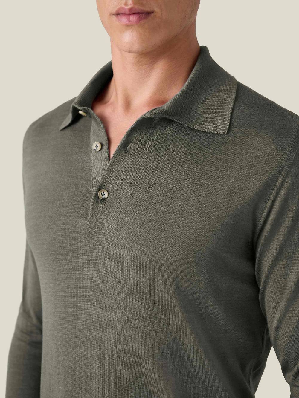 Luca Faloni Knitted PoloSeta-Cashmere