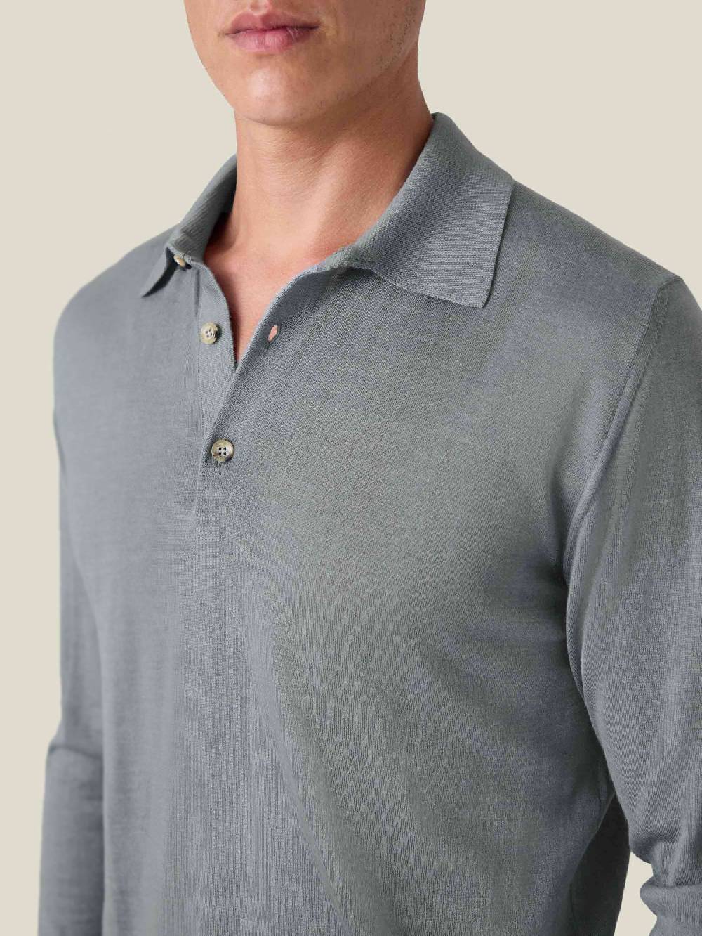 Luca Faloni Knitted PoloSeta-Cashmere