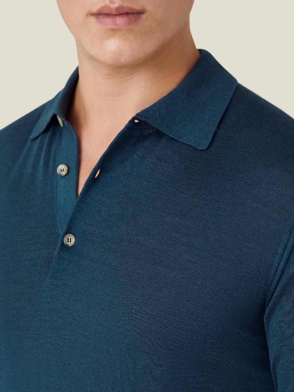 Luca Faloni Knitted PoloSeta-Cashmere